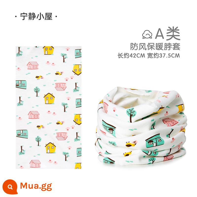 Jingqi Trẻ Em Khăn Choàng Mùa Đông Cho Bé Chống Gió Khăn Ấm Thu Đông Bé Trai Và Bé Gái Cotton Nguyên Chất Cho Bé Dễ Thương Quấn Cổ - Ngôi nhà yên bình