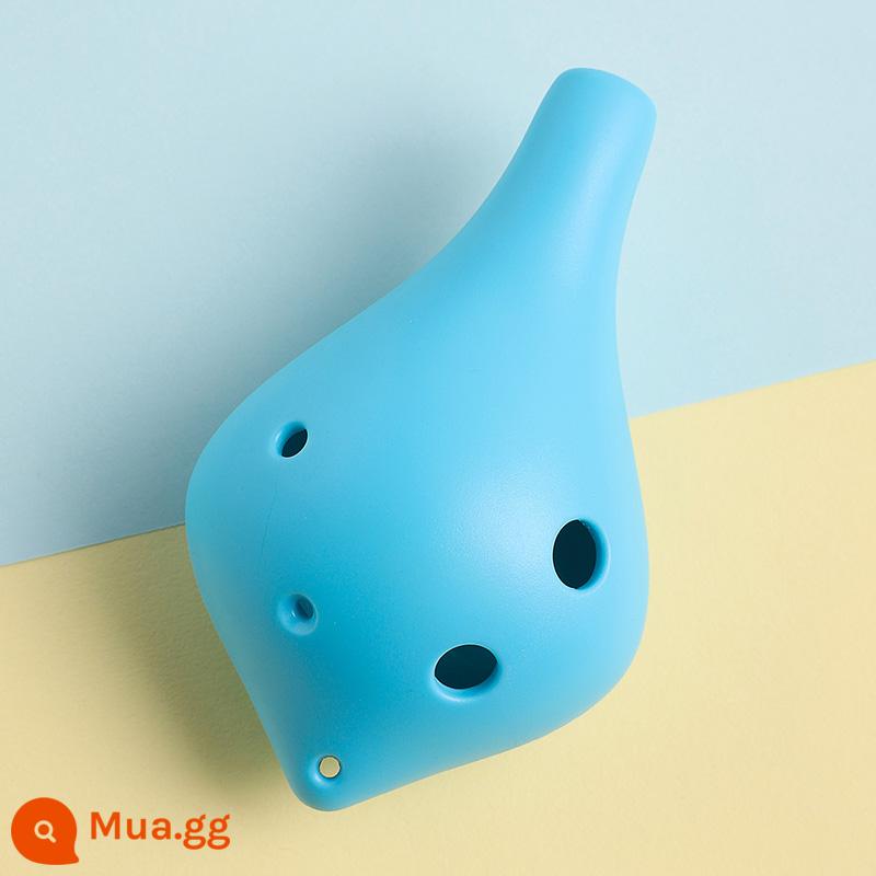 Ocarina 6 lỗ alto C-tune nhựa mới bắt đầu mục nhựa chống rơi 6 lỗ nhựa AC trẻ em học sinh trưởng thành nhạc cụ - Nhựa AC 6 lỗ cao cấp [Sky Blue]