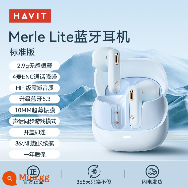 Tai nghe Bluetooth Hewitt true wireless mới 2023 nam nữ giảm tiếng ồn chất lượng âm thanh cao phù hợp Apple Huawei Xiaomi - Phiên bản tiêu chuẩn Dreamland Blue [Không có cảm giác đeo + Giảm tiếng ồn cuộc gọi ENC + chất lượng âm thanh độ phân giải cao]