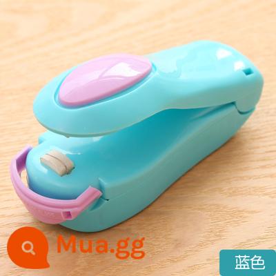 Mini Nhật Bản Snack Hàn Máy Di Động Hộ Gia Đình Túi Nhựa Máy Hàn Miệng Túi Bảo Quản Thực Phẩm Áp Lực Tay Máy Hàn Miệng Túi - kẹo màu xanh