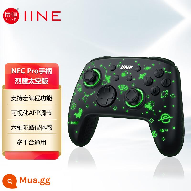 Công tắc chính hãng có giá trị tốt Pokémon Zhuzi Pro Rung Bluetooth somatosensory NFC chuyến đi đôi tay cầm NS - [Lập trình macro giá trị tốt thế hệ thứ 5] Eagle Dark Night