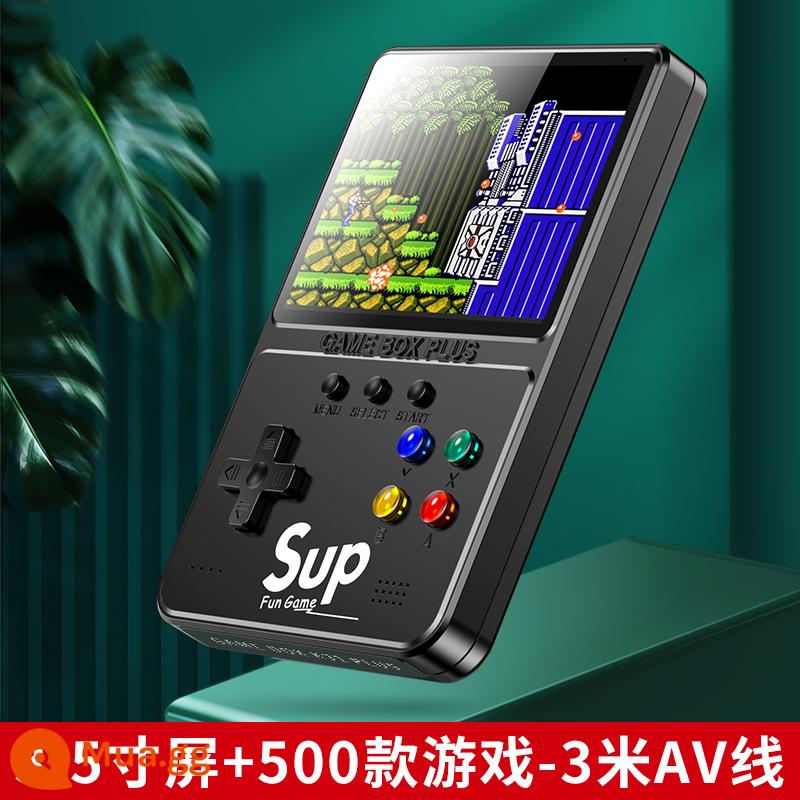 Sup máy chơi game cầm tay nhỏ sạc đôi di động có thể kết nối với TV retro hoài cổ mini fc thời thơ ấu cầm tay mới - 3,5 inch sup màu đen thanh lịch (đơn)