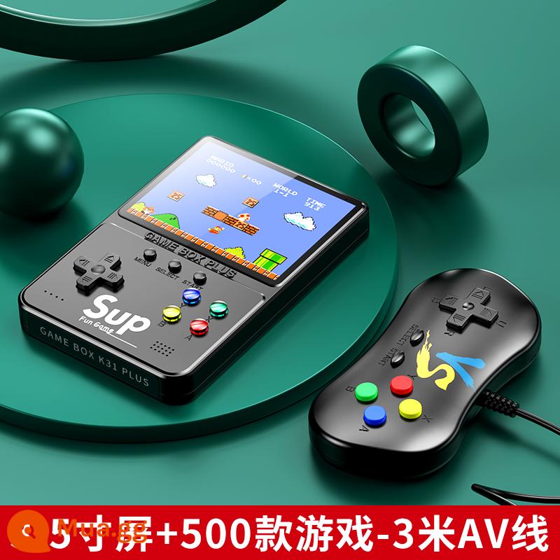 Sup máy chơi game cầm tay nhỏ sạc đôi di động có thể kết nối với TV retro hoài cổ mini fc thời thơ ấu cầm tay mới - 3,5 inch sup màu đen thanh lịch (đôi)