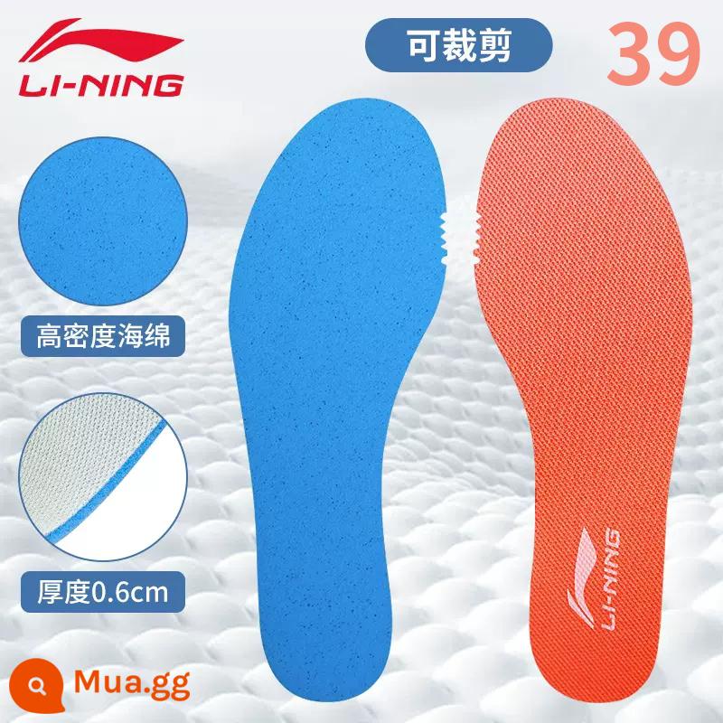 Li Ning đế cầu lông nam thể thao chạy chính hãng giày bóng rổ hấp thụ sốc miếng bọt biển khử mùi thấm hút mồ hôi giày chạy bộ nữ - Cam size 39, 240mm [1 đôi] có thể cắt ngắn, thoáng mát, không mùi