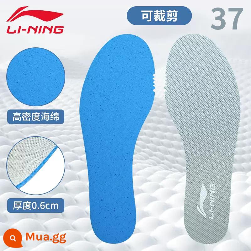 Li Ning đế cầu lông nam thể thao chạy chính hãng giày bóng rổ hấp thụ sốc miếng bọt biển khử mùi thấm hút mồ hôi giày chạy bộ nữ - Xám size 37, 225mm [1 đôi] có thể cắt, thoáng khí và không có mùi