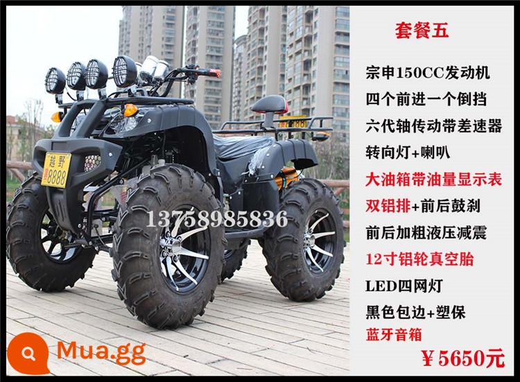 Bò lớn và nhỏ ATV bốn bánh địa hình leo núi xe máy dẫn động bốn bánh xăng dành cho người lớn hộp số tự động mọi địa hình nhiên liệu - Gói Big Bull 5 Dẫn động cầu sau