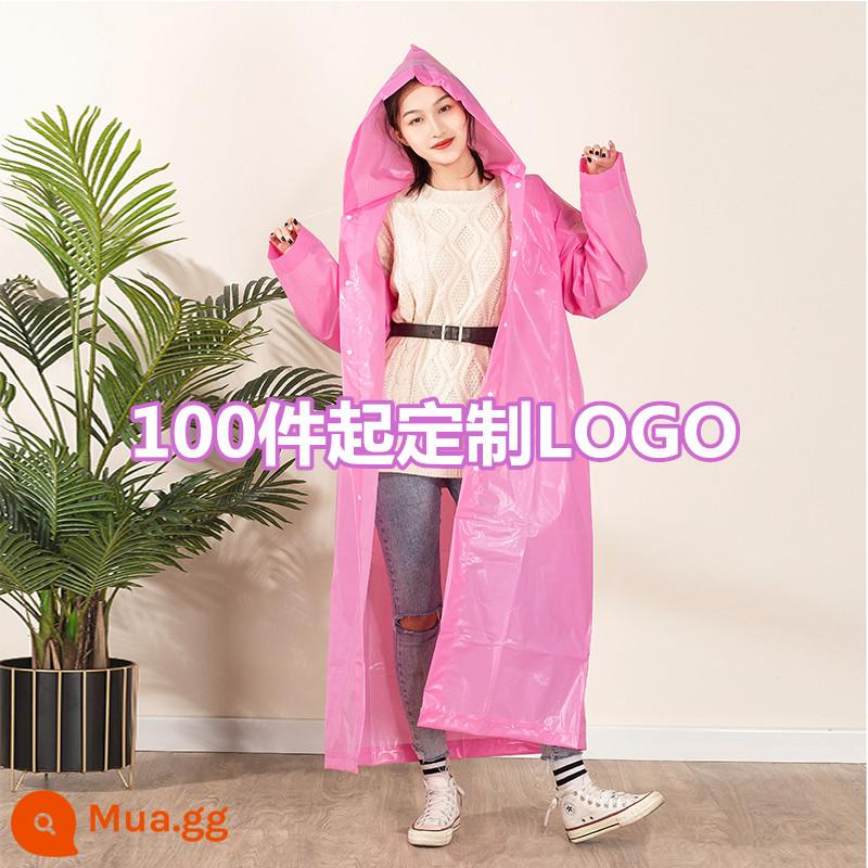 Đợt hàng. Áo mưa người lớn trẻ em dày dặn áo mưa di động nam nữ poncho ngoài trời phù hợp với LGO tùy chỉnh - Bột lụa EVA siêu dày 12