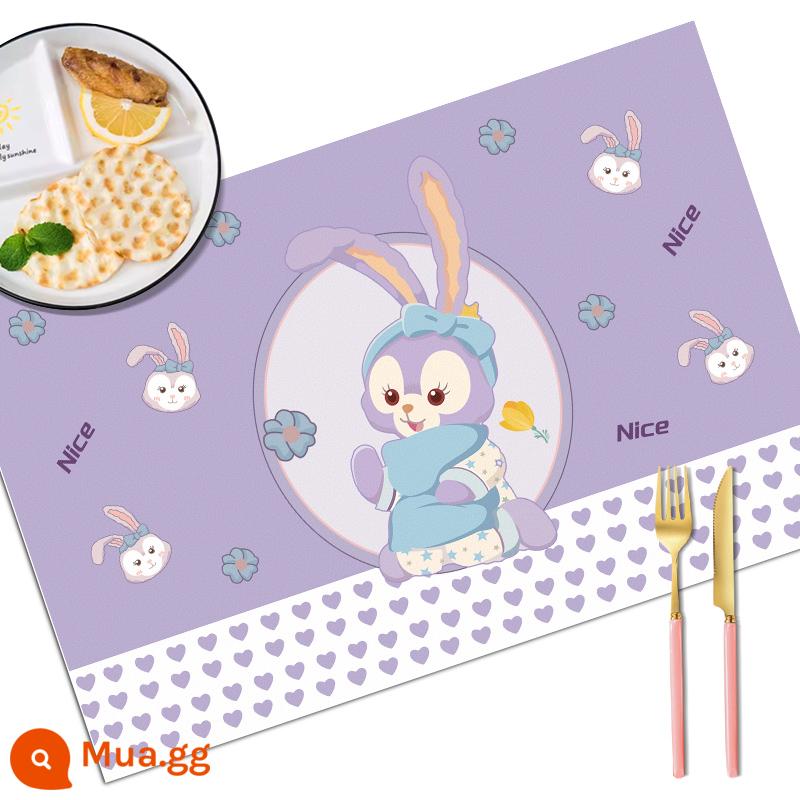 Placemat học sinh tiểu học khăn trải bàn đặc biệt dành cho trẻ em thảm cách nhiệt có thể gập lại thảm trải bàn ăn trưa khăn trải bàn ăn trưa lớp 1 - Da thân thiện với môi trường-Guaiguai (không bao gồm túi đựng + chống thấm nước)