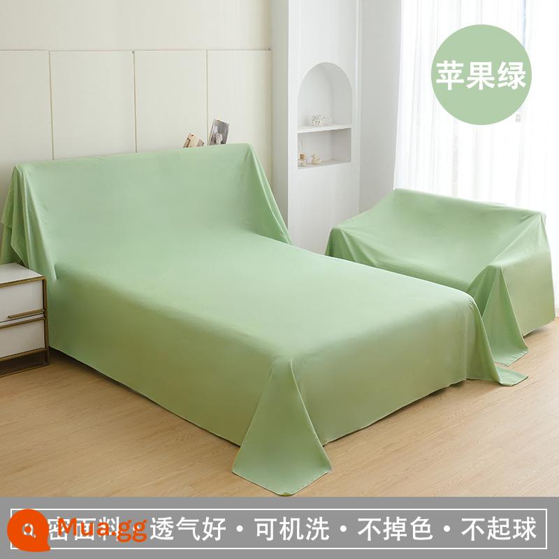 Nội thất vải chống bụi bọc vải hộ gia đình vải chống bụi bọc ghế sofa vải màu xám giường vải che bụi vải chống bụi bọc vải bọc màu xám - Táo xanh (được mã hóa)