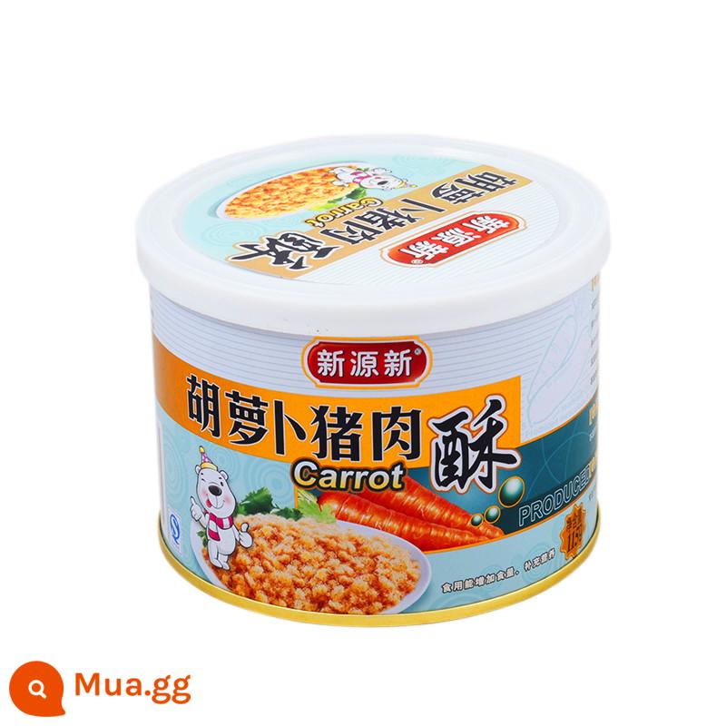 Xinyuanxin Thịt giòn dinh dưỡng 115g Đóng hộp Thịt lợn Thịt bò Rau Cá tuyết Rong biển Thực phẩm xỉa thịt nhiều hương vị - 115g bánh giòn thịt heo cà rốt