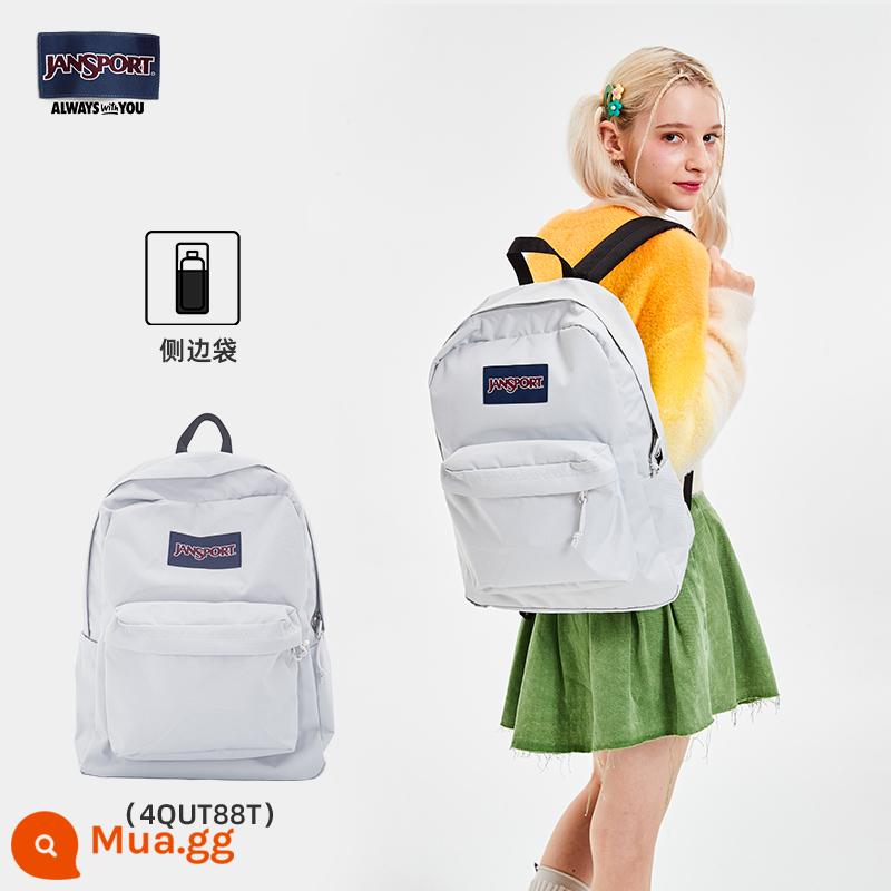 Cửa hàng hàng đầu jansport 23 năm phong cách mới tươi mới và đơn giản Ba lô túi đi học học sinh màu xanh Qingyang Yuanfeng 4QUE - 4QUT88T-Chu Xue-Túi bên bình nước