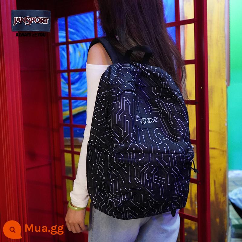 Cửa hàng hàng đầu Jansport 22 năm đàn ông và phụ nữ bùng nổ, gạo và phụ nữ - 4QTAI2 - Thế giới phong trào (Túi bên chai nước) - In và cắt may, vị trí in của mỗi chiếc ba lô là khác nhau nên không va chạm với túi