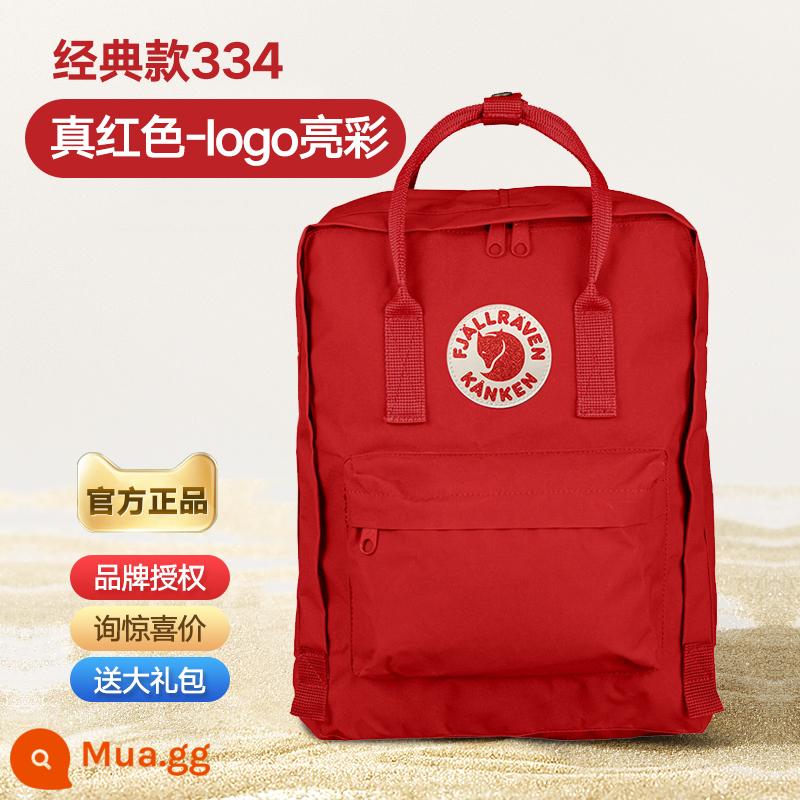 Chính Hãng Fjallraven Thụy Điển Cáo Bắc Cực Balo Nữ Mini Học Sinh Ba Lô Máy Tính Kanken Nam - Hộp Màu Đỏ Thẫm 334