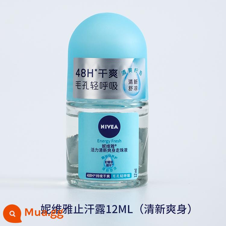 Nivea roll-on liquid antiperspirant dew dành cho nữ lăn nách nam hương thơm lâu nước hoa toàn thân dạng lăn dạng xịt khô hột mồ hôi toàn thân - Sức sống và sự tươi mát 12ml