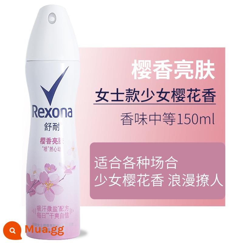 Xịt khử mùi Rexona thoải mái cho nữ hương thơm nhẹ nhàng lâu dài mới sảng khoái toàn thân khử mùi hôi nách Kem dưỡng thể khử mùi - Xịt làm sáng da hương anh đào 150m