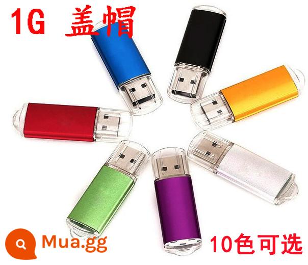 Bán buôn ổ đĩa flash 1g8g16g đấu thầu 2g4g đồ họa quảng cáo ổ đĩa flash USB dung lượng nhỏ quà tặng khắc logo tùy chỉnh - Màu xám nhạt Đai ốc nắp 1[G]