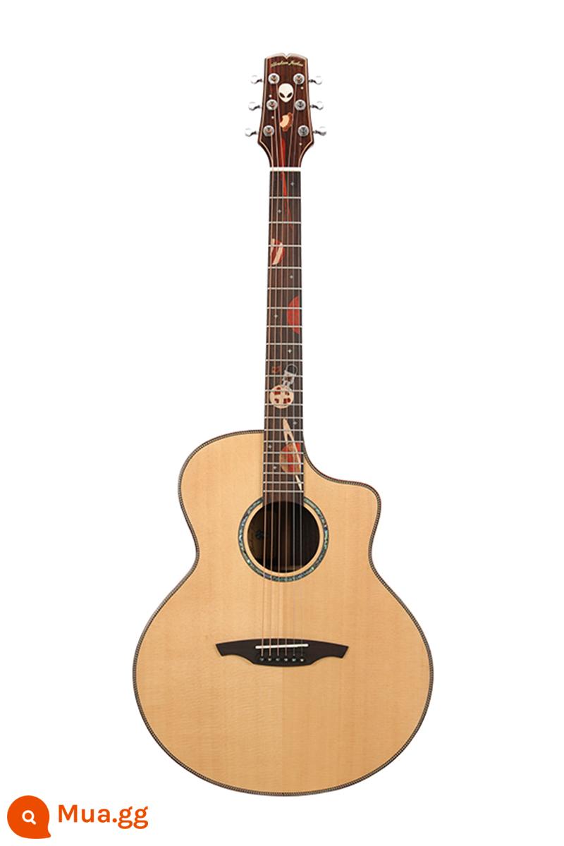 Abraham đàn guitar ngôn ngữ ngôi sao chúc đêm giữa biển sâu lãng mạn đầy veneer cộng với rung hộp điện nam nữ người mới bắt đầu - Star Ngôn ngữ Wish 1.0 Tấm mặt gỗ gụ vân sam ♦41