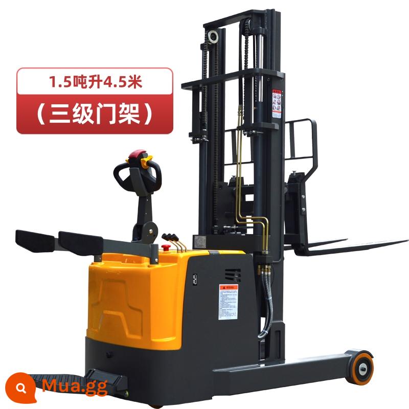 Xe nâng điện di chuyển về phía trước dễ dàng xếp dỡ có tải trọng 1,5 tấn, xe nâng, xe xếp dỡ thủy lực - Xe nâng kiểu Reach - 1,5 tấn, 4,5 mét (cột ba cấp)