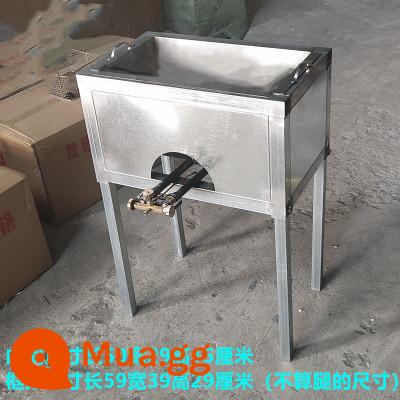 Nồi chiên gas thương mại gian hàng nồi chiên gas đôi xi lanh gà rán xương đòn xương đòn máy rán nồi thép không gỉ - Nồi xương đòn gà 2 giỏ lớn