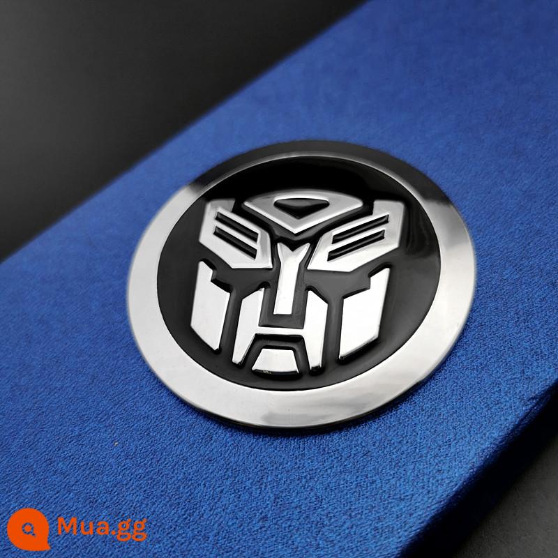 Kim Loại Nguyên Chất Transformers Xe Ô Tô 3D Ba Chiều Dán Bopai Logo Trang Trí Xe Hơi Cá Tính Sửa Đổi Miếng Dán - Nhãn dán kim loại Transformers★ Kiểu tròn rất đẹp