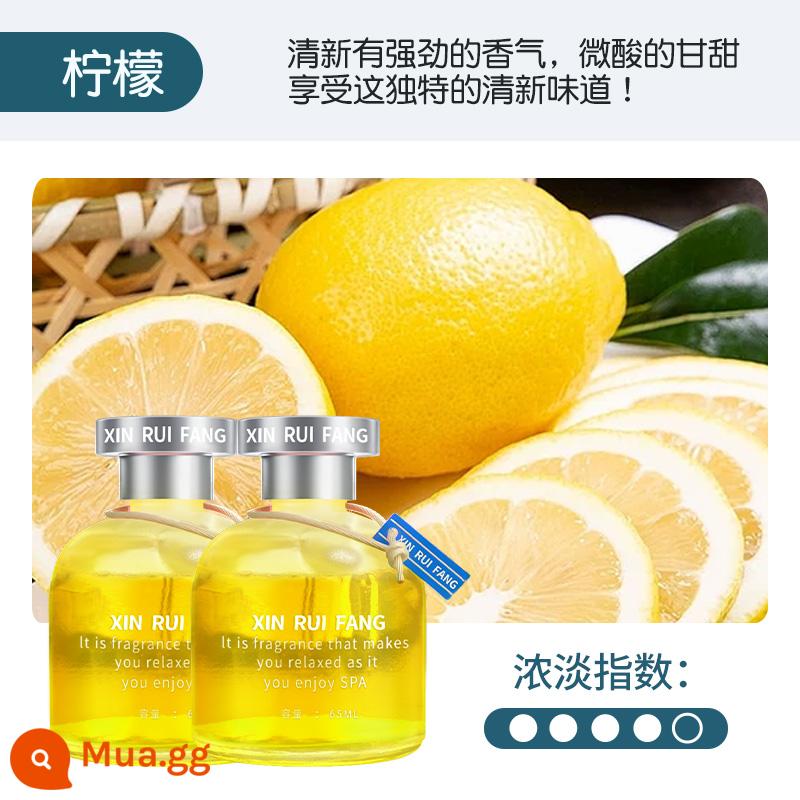 Nước hoa tinh dầu ô tô Osmanthus dành cho ô tô mới, khử mùi lâu dài đặc biệt dành cho nam giới Đồ trang trí trang trí đích thực - chanh [2 chai]