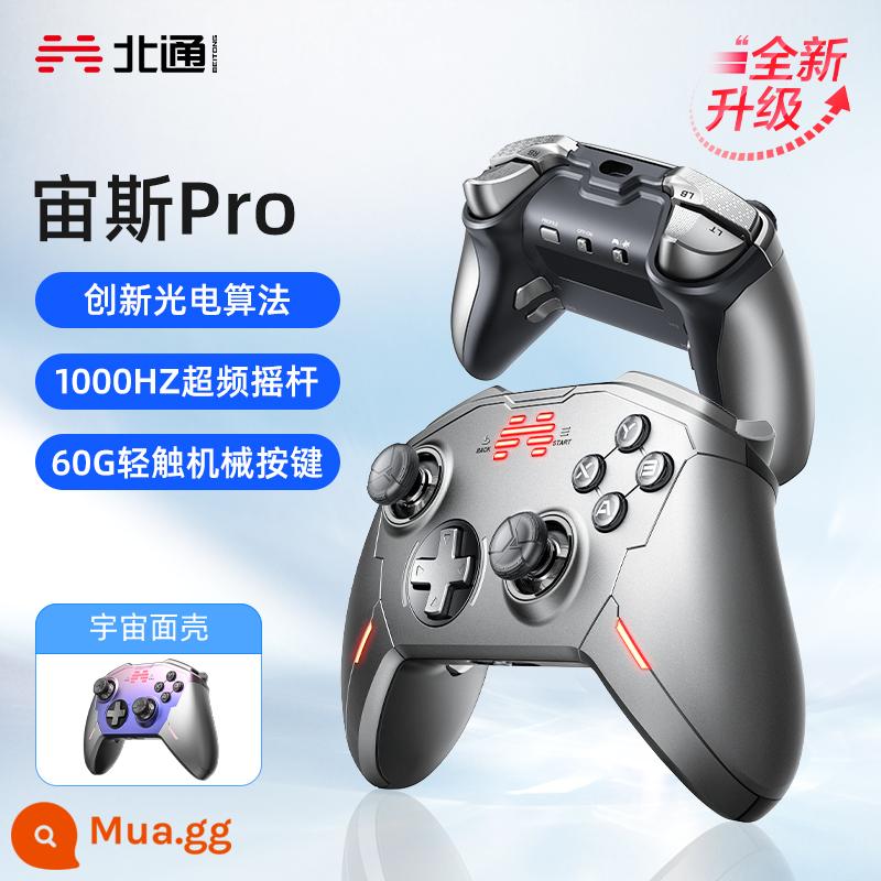 Beitong Zeus Pro Elite Bộ điều khiển trò chơi không dây Phiên bản máy tính PC Steam Dòng hai người Sekiro Bộ điều khiển Xbox Switch Zelda di động NS Bộ điều khiển Bluetooth Genshin Impact Horizon 5 - [Phiên bản không dây] Zeus pro màu xám + vỏ mặt vũ trụ