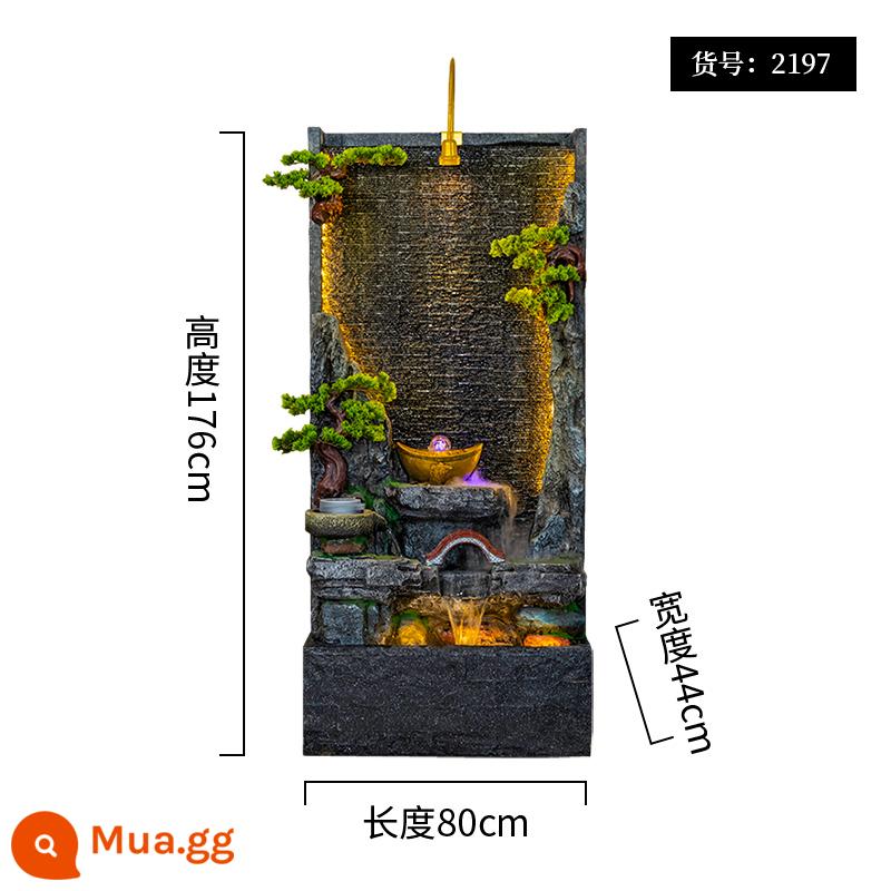 Đồi Rocked và Fountain Water Water Wall Wall - 2197 sương mù 80*44*176CM