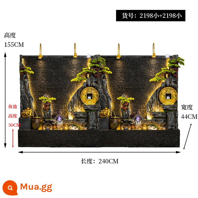 Đồi Rocked và Fountain Water Water Wall Wall - Sự kết hợp nhỏ 2198+2198