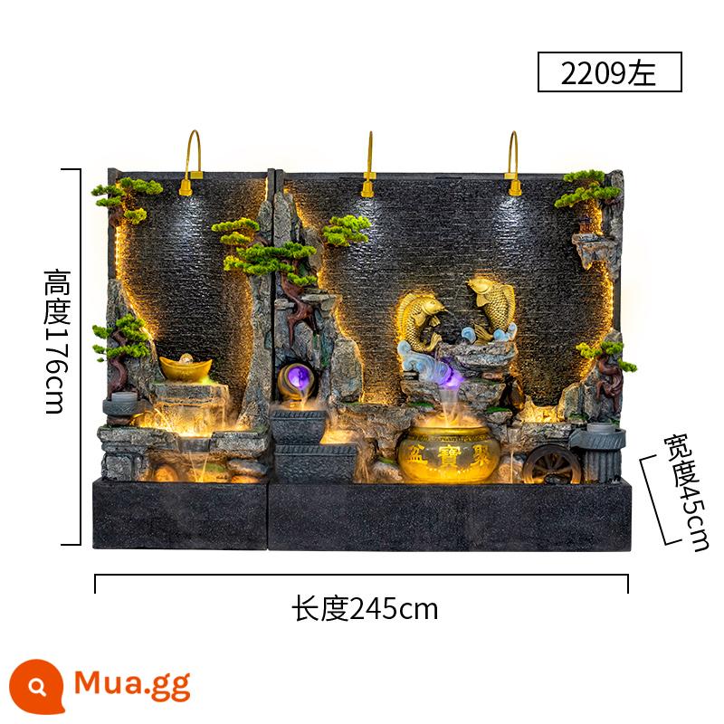 Đồi Rocked và Fountain Water Water Wall Wall - 2209 còn lại 245*45*176CM