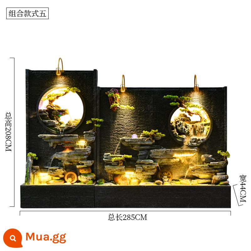 Đồi Rocked và Fountain Water Water Wall Wall - Kết hợp năm 285*44*208CM