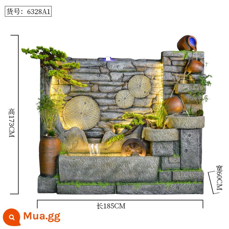 Đồi Rocked và Fountain Water Water Wall Wall - 6328A1 sương mù 185*60*173CM