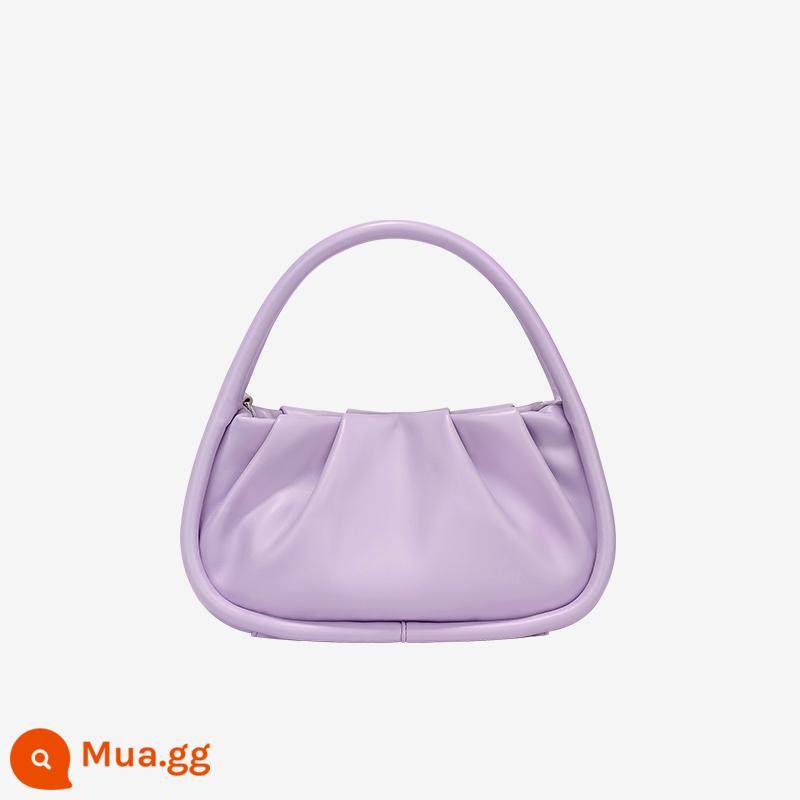 Janebag Túi Nôi Quà Tặng Ngày Của Mẹ Thích Hợp Sáng Sang Trọng Cao Cấp Di Động Túi Đi Lại Gấp Túi Cloud - hoa hồng kỹ thuật số màu tím