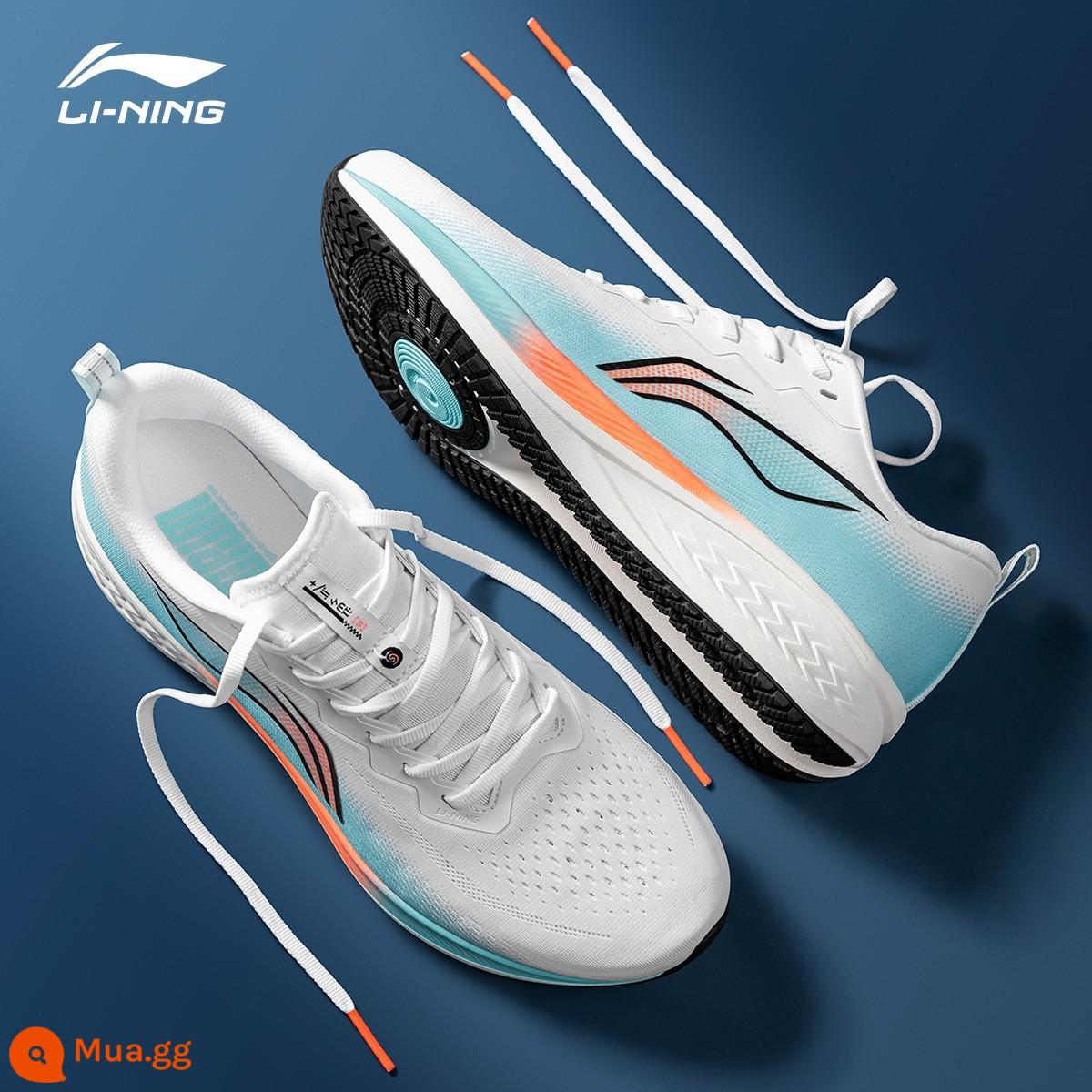 Li Ning Chitu 6PRO chạy bộ nam mùa xuân 2023 mới chiến đấu thực tế đua xe chạy thể thao nữ ARMT013 - Đảo Xanh "Thỏ Đỏ 6"