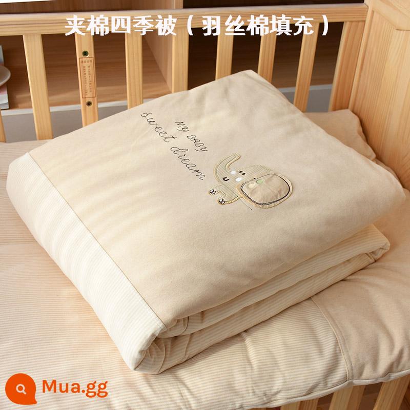 Chăn Cho Bé Nguyên Chất Cotton Mùa Thu Đông Dày Sơ Sinh Trẻ Em Chăn Bông Cho Bé Mẫu Giáo Tất Cả Các Mùa Chăn Nhỏ - Bảng chữ cái Chăn bông hình con voi Tất cả các mùa Lông tơ bông