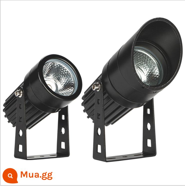 Đèn LED cây ngoài trời mặt đất đèn pha 24V/220V chống nước sân vườn bùn cây ánh sáng bãi cỏ phong cảnh nổi bật - Ánh sáng ấm áp xiên 60MM5W