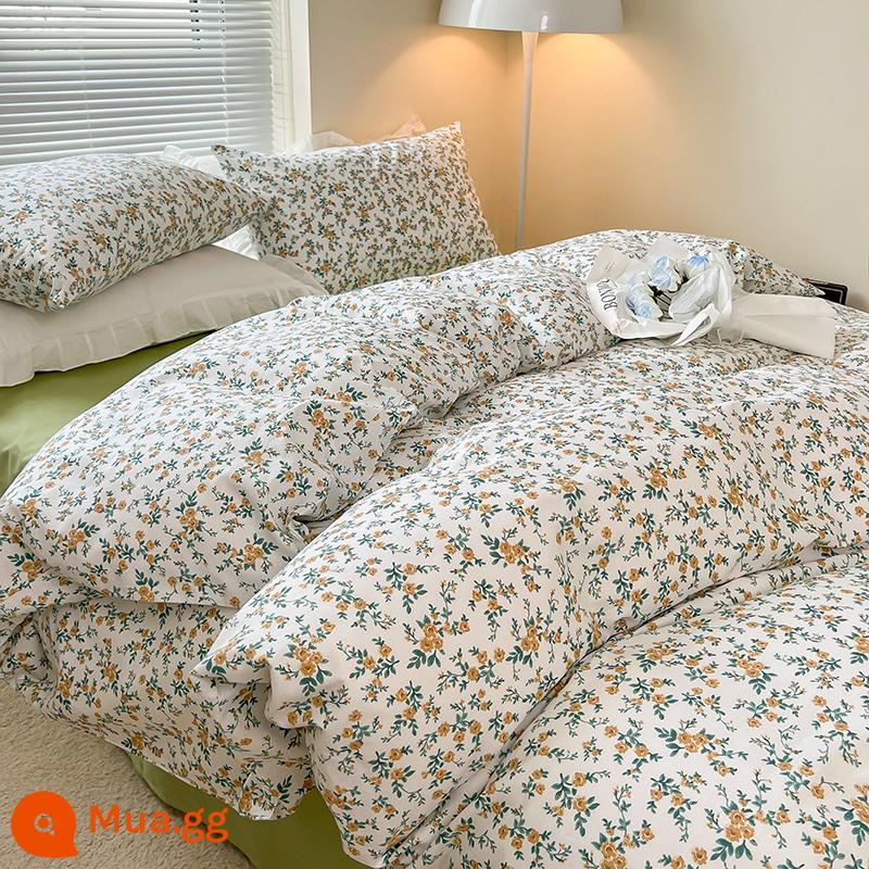 Cotton nguyên chất vỏ chăn đơn mảnh 100 cotton 150x200x230 mùa đông ký túc xá sinh viên đơn vỏ chăn chải chần đơn dày - Mùa hè [Vải 100% cotton, thân thiện với da và thoải mái]