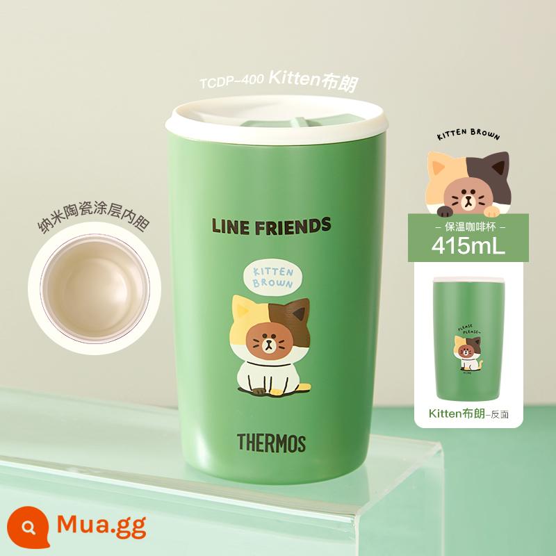 Zhu Yilong cùng một người bạn cùng vị cứu tinh có thể được mang theo bởi Cup Cup Cup Coffee Cup Warm Straw - tách cà phê CON MÈO