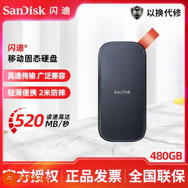 Đĩa SanDisk U 128g đĩa nhớ flash trạng thái rắn CZ880 mã hóa doanh nghiệp ổ đĩa flash kim loại USB3.2 tốc độ cao 256 di động SSD ổ cứng thể rắn macbook Ổ đĩa flash USB trạng thái rắn wtg bên ngoài của Apple - Ổ cứng di động thể rắn E30 480G (đọc 520MB/S) [tặng gói ổ cứng + đầu nối TYPEC]