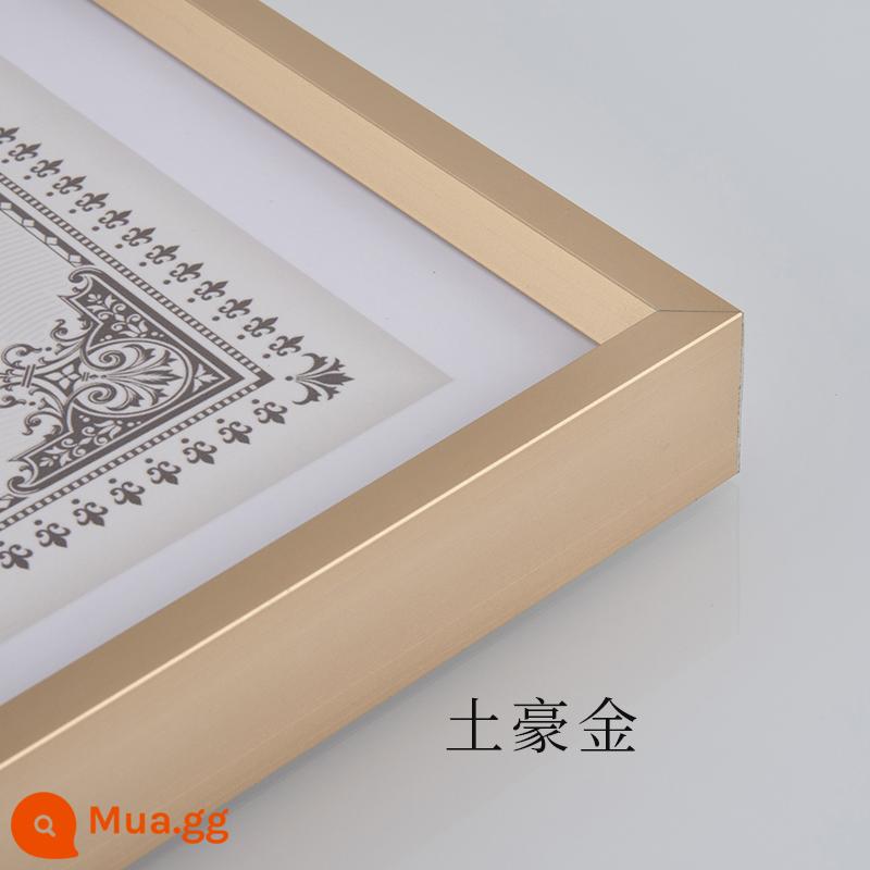 Hanlu phẳng khung ảnh hợp kim nhôm ba chiều khung ảnh poster khung quảng cáo khung treo tường 36 inch khung ảnh khung tùy chỉnh thực hiện - vàng bạo chúa