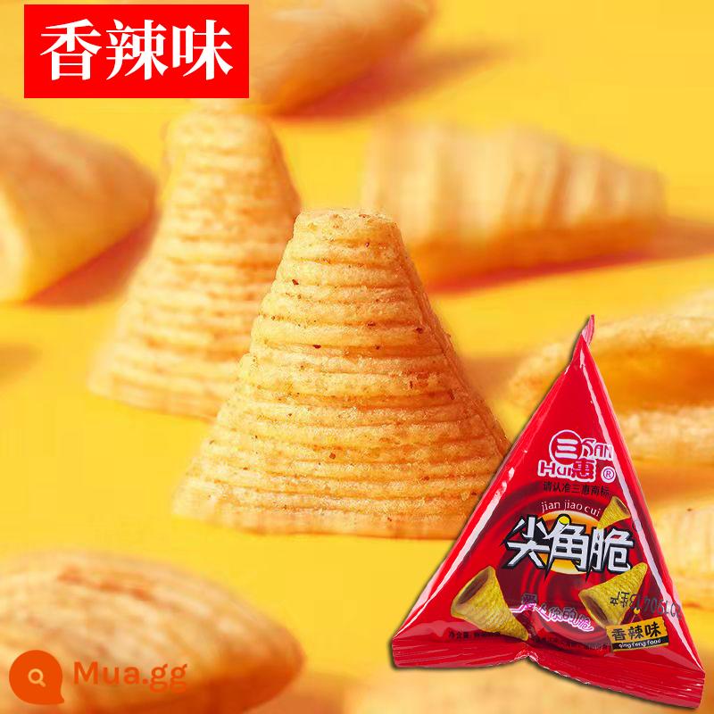 [FCL 100 gói giá đặc biệt] Nhà hàng lẩu Shangchao cùng phong cách Sanhui Sharp Corner Crispy Casual Snack Crisp Puffed - Hương cay 100 gói