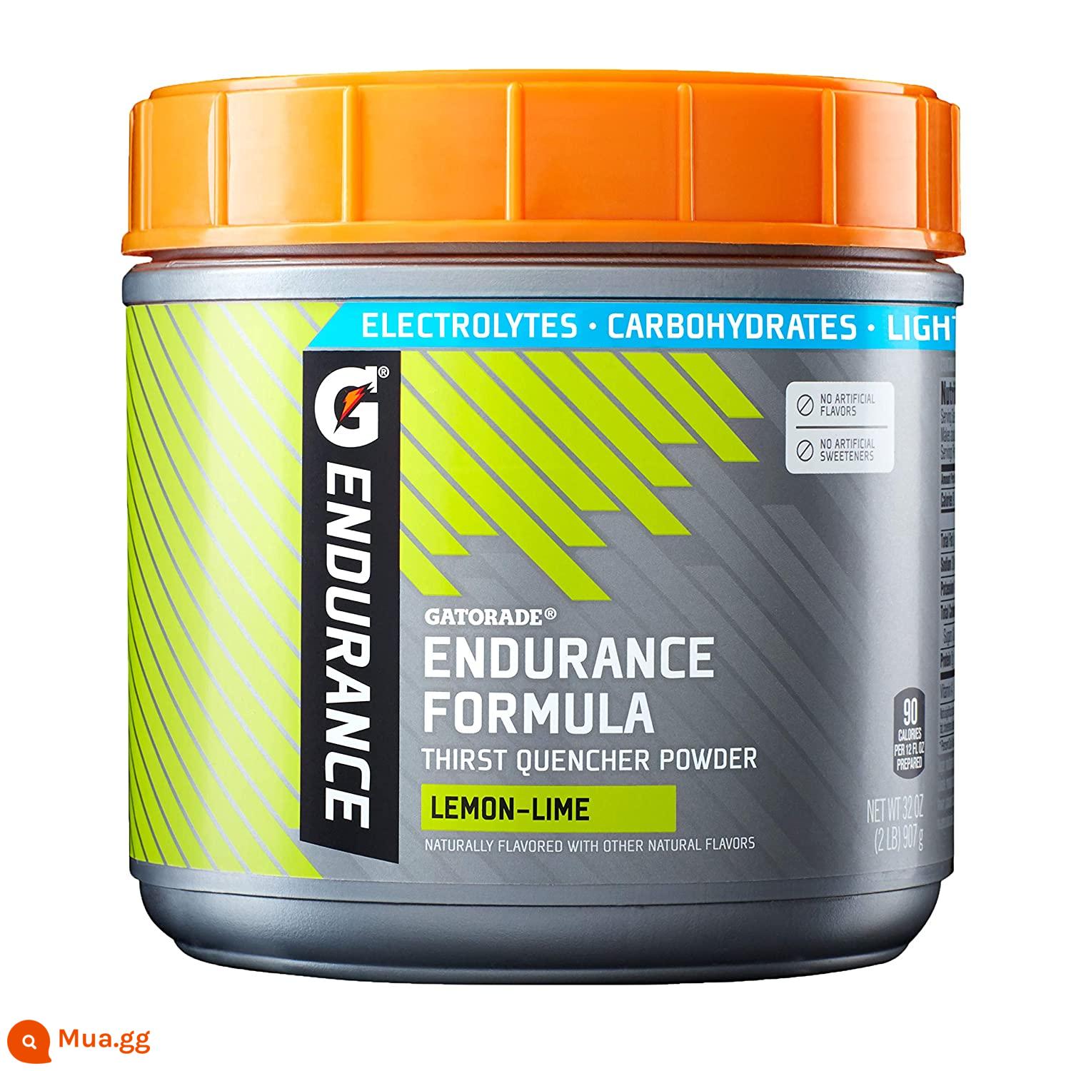 Guoxian Gatorade gửi chai nước uống điện giải rắn thể dục chức năng năng lượng bột hạt không đường - Phiên bản độ bền có lớp niêm phong bên trong và hương chanh mở thùng-907g