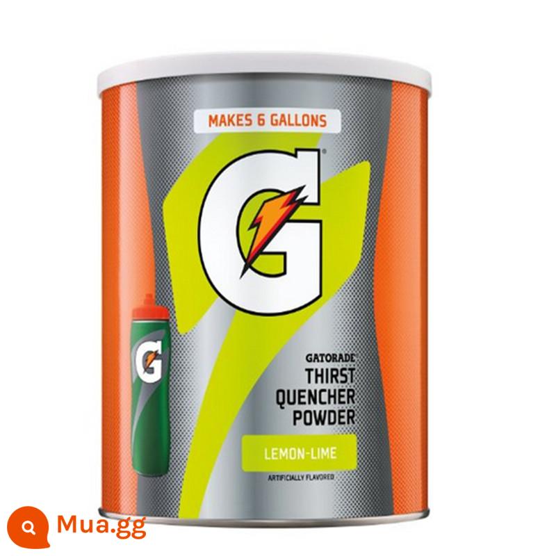 Guoxian Gatorade gửi chai nước uống điện giải rắn thể dục chức năng năng lượng bột hạt không đường - Hết hạn vào 27/10/2023 Rò rỉ nhẹ bột trong thùng - phiên bản chuyên nghiệp của chanh - 2160g