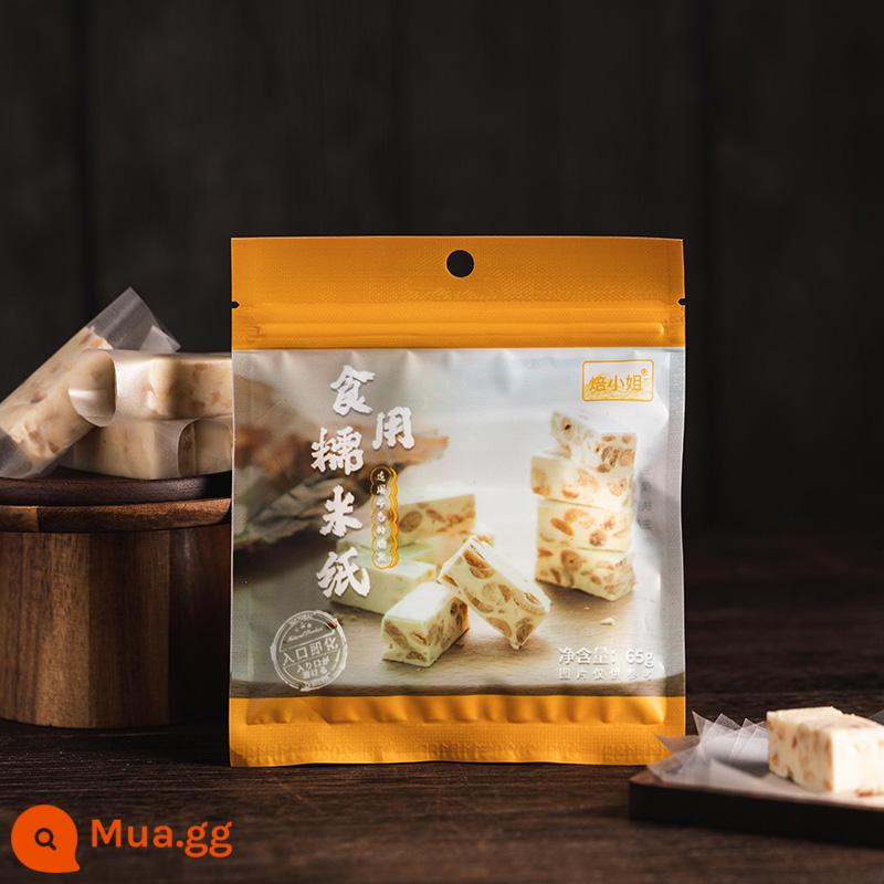 Bánh nướng marshmallow không đường kẹo dẻo bông tuyết đặc biệt vị ngọt thấp ít đường ít béo nguyên liệu nướng 500g không - 500 miếng bánh tráng nếp Miss Bảo (6.5*8cm)