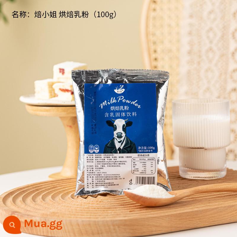 Bánh nướng marshmallow không đường kẹo dẻo bông tuyết đặc biệt vị ngọt thấp ít đường ít béo nguyên liệu nướng 500g không - Sữa bột nướng 100g