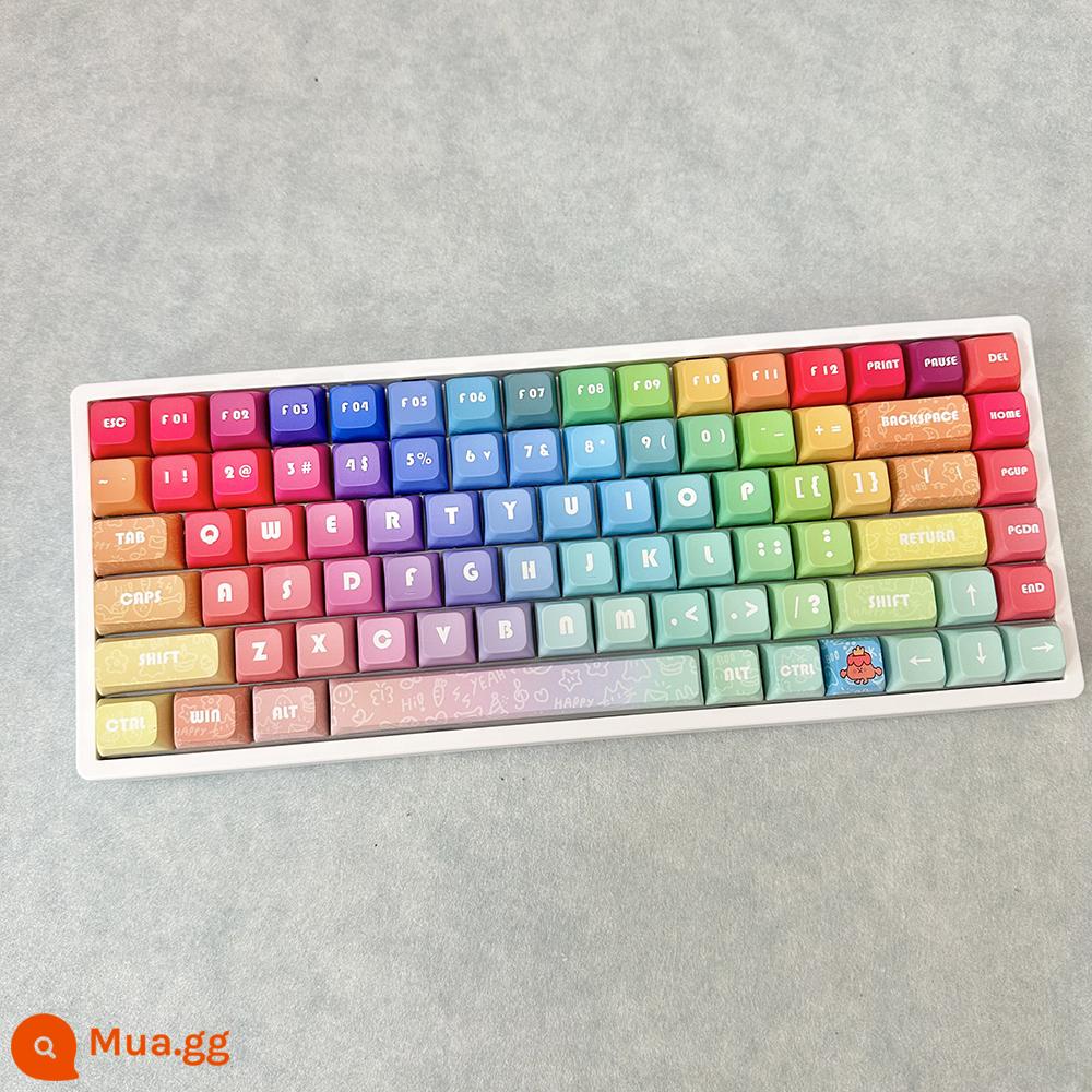 Tùy Chỉnh 3 Chế Độ 84 Phím Không Dây Có Dây Bluetooth RGB Tắt Tiếng Bàn Phím Cơ Có Thể Thay Nóng Bộ Chung Chủ Đề - Hoa hồng đỏ