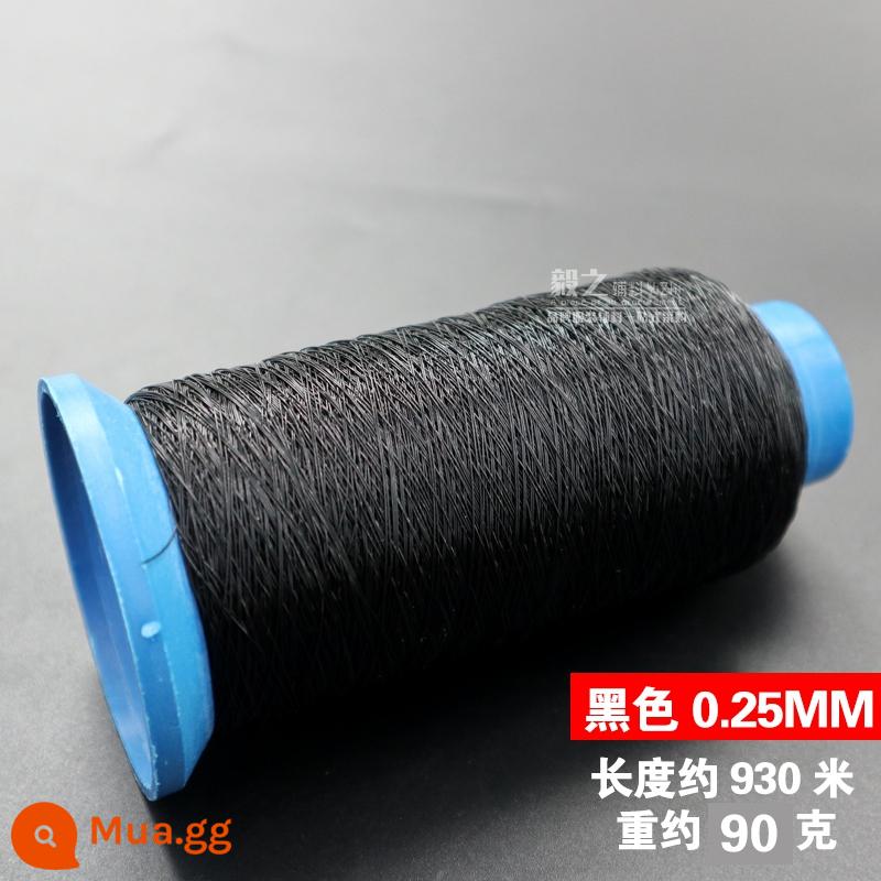 Trong suốt máy may đường chỉ may tay ma thuật vô hình mịn cá sợi tơ vắt sổ quần áo nylon áo cưới cổ áo đánh dấu kim đen - Đen 0,25mm, cuộn khoảng 930 mét