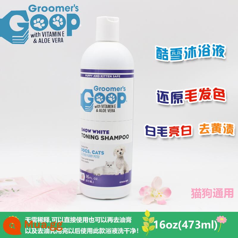 American Goop cat to dầu thuốc mỡ chó cưng nguyên tố chăm sóc lông mèo đến cằm đen dầu tắm dạng lỏng sữa tắm - Dầu Gội Tóc Cool Snow 16.oz(473ml)