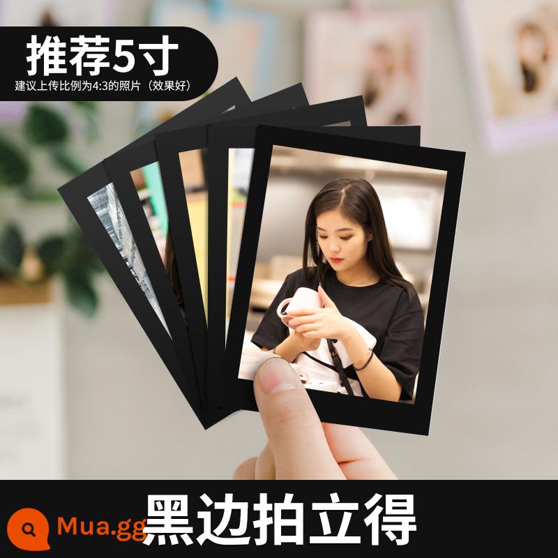 Rửa ảnh và in Polaroid, rửa ảnh tùy chỉnh, rửa ảnh, thẻ ảnh tự in, album ảnh ba inch tự làm - Ren [Polaroid-Cool Black] 20 ảnh