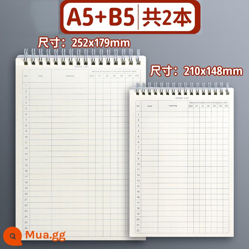 Sách ghi nhớ một từ tiếng Anh sinh viên đại học ghi nhớ lại hiện vật Đường cong trí nhớ Ebbinghaus bốn cấp độ sáu cấp độ nâng cấp đặc biệt kỳ thi tuyển sinh sau đại học này đọc chính tả sổ ghi chú giấy dày bìa chống thấm sách di động một từ - A5+B5[tổng cộng 2 cuốn]
