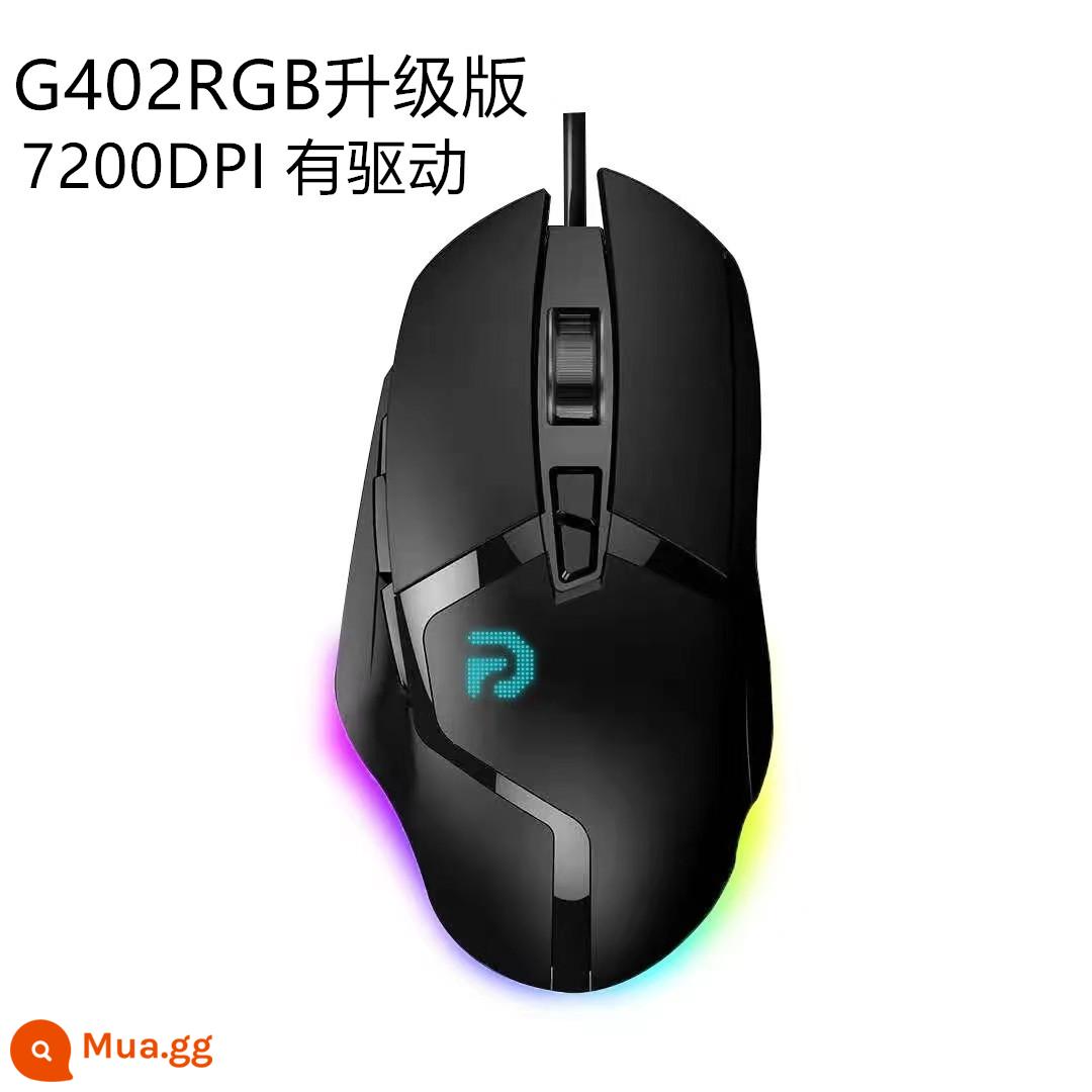 Giá Trị Nổ Hongmu G502 Điện Chuột Chơi Game Có Dây Macro G402RGB Internet Cafe USB Súng Áp Lực Macro Nét Ăn - G402RGB phiên bản nâng cấp 7200DPI